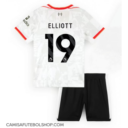 Camisa de time de futebol Liverpool Harvey Elliott #19 Replicas 3º Equipamento Infantil 2024-25 Manga Curta (+ Calças curtas)